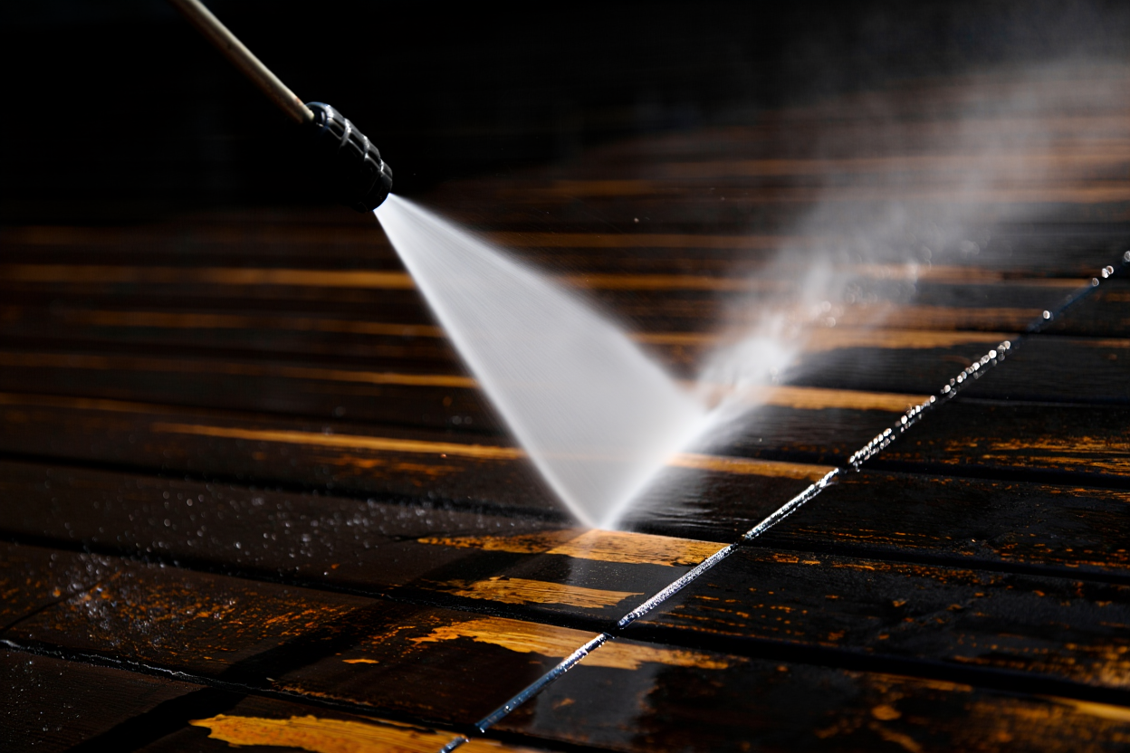 Deck Cleaning Action 3